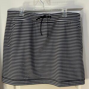 Black Striped Skort - Chico's size 3 (US 16)